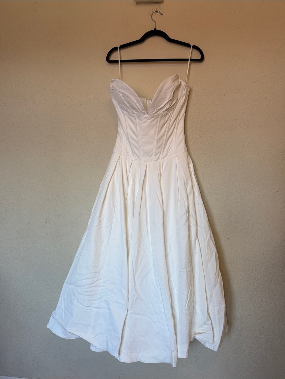 House Of CB M D-DD Lady white strapless midi dress NWOT - Picture 9 of 11